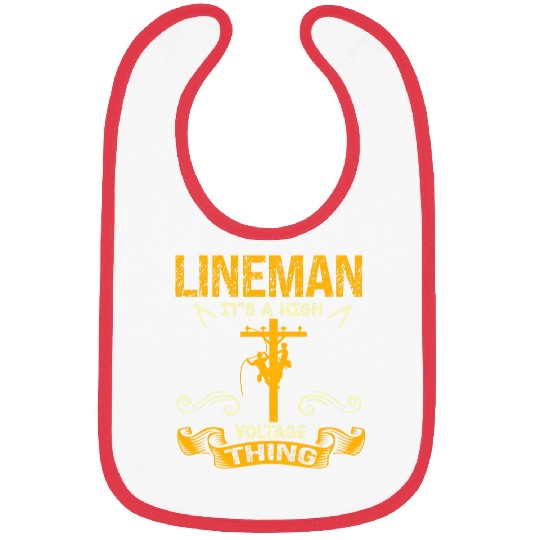 Lineman Lineworker Electric Cable Powerline Worker 1 Bibs
