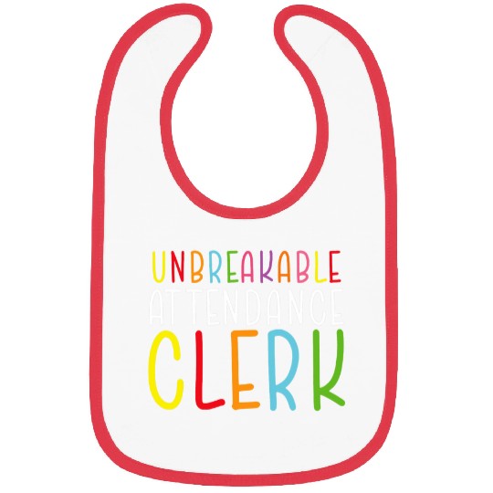 Attendance Clerk Attendance Taker Fan School Staff Bibs