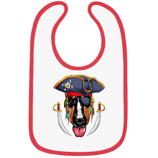 Bull Terrier Pirate Funny Dog Dad Mom 25 Bibs