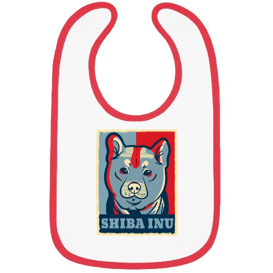 Dog Shiba Inu Retro Vintage Bibs