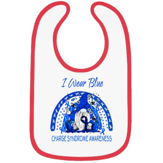 Charge Syndromes Warrior Love Flower Gnome Charge Syndromes Awareness Bibs