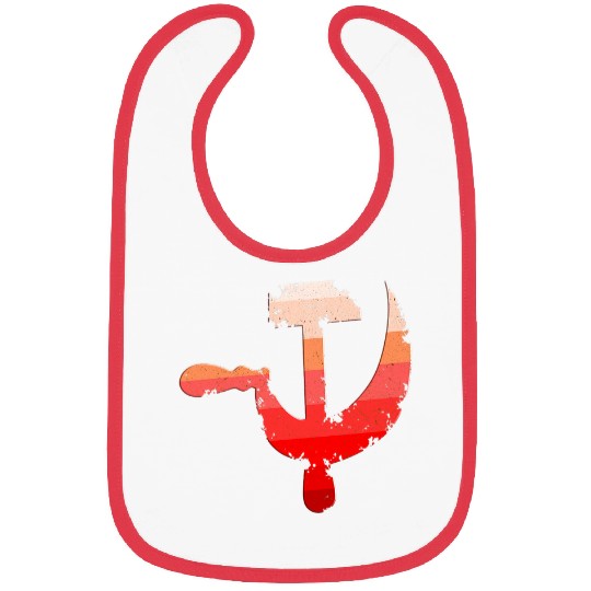 Hammer And Sickle Worker Hardworkers Farmer Bibs