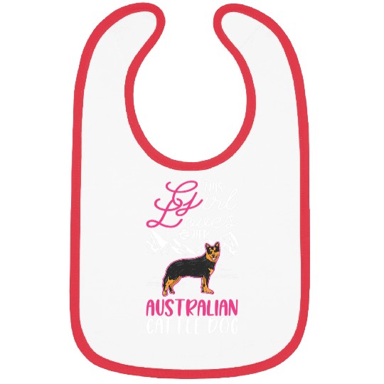 Australian Cattle Dog Girl Blue Heeler 192 Bibs