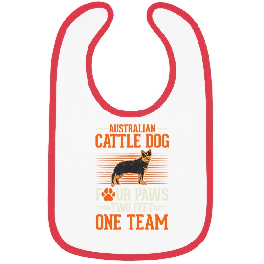 Australian Cattle Dog four paws two feet one team Cattle Dog 237 Bibs