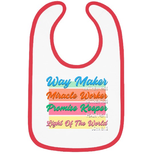 Way Maker Miracle Worker Promise Keeper Light Of The World Bibs