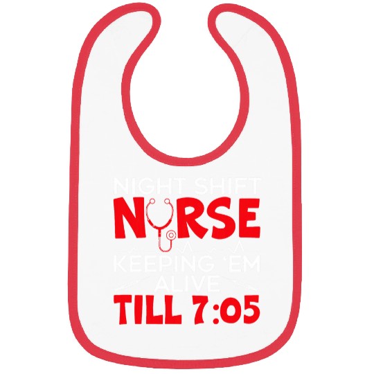Night Shift nurses Graveyard Shift Worker Employee Bibs