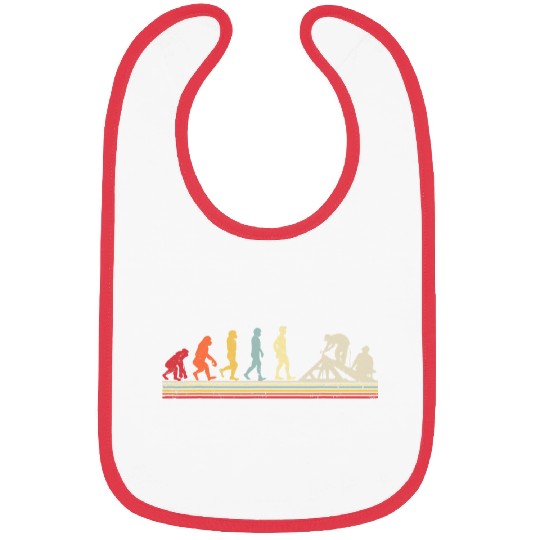 Evolution Roofer Funny Retro Roofing Equipment Job Repair Bibs