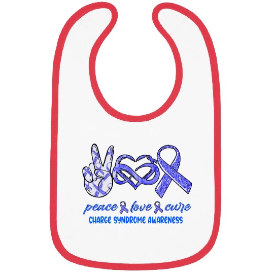 Charge Syndromes Warrior Peace Love Cure Charge Syndromes Awareness Bibs