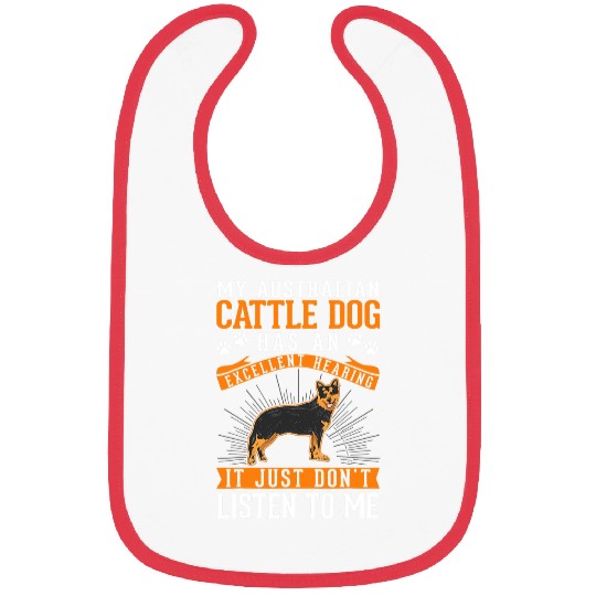 Australian Cattle Dog Excellent Hearing Blue Heeler 220 Bibs