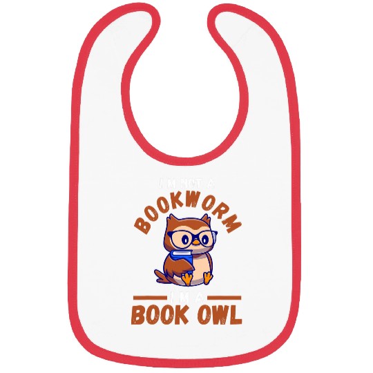 Bookworm Owl Reading Book Reader Bibs