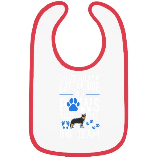 Australian Cattle Dog four paws two feet one team 208 Bibs