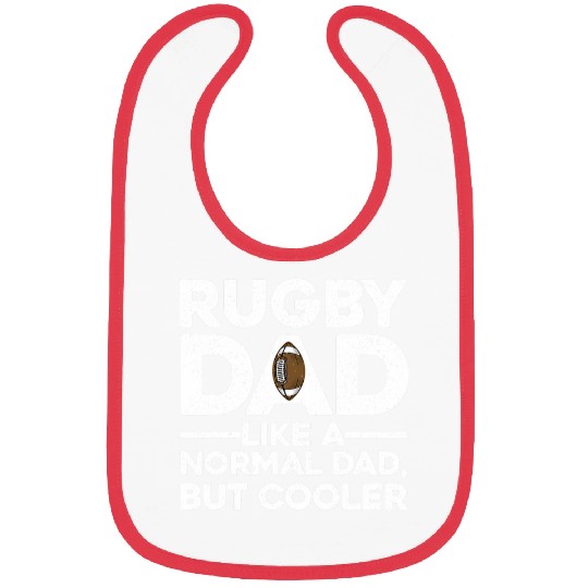 Funny Rugby Design For Dad Men Professional Rugby Player Bibs