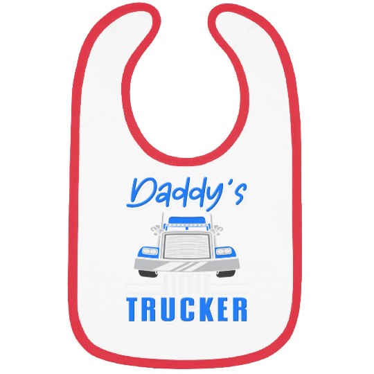 Kids Semi Truck Daddys Little Trucker Bibs
