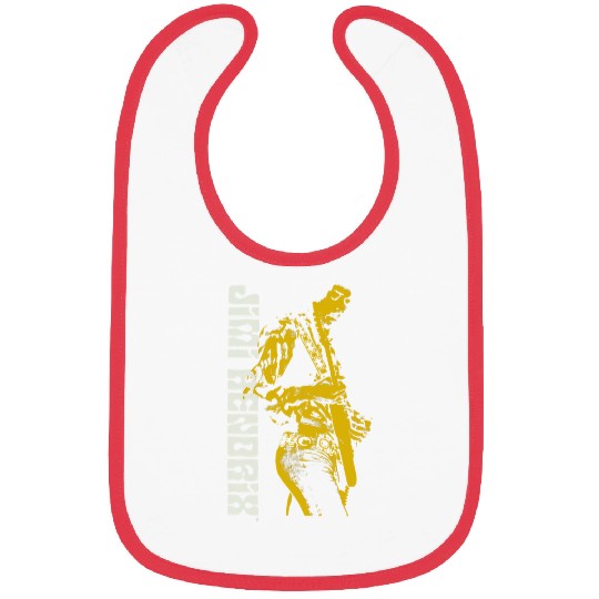 Guitarist Jimi Hendrix Silhouette Guitar Bibs
