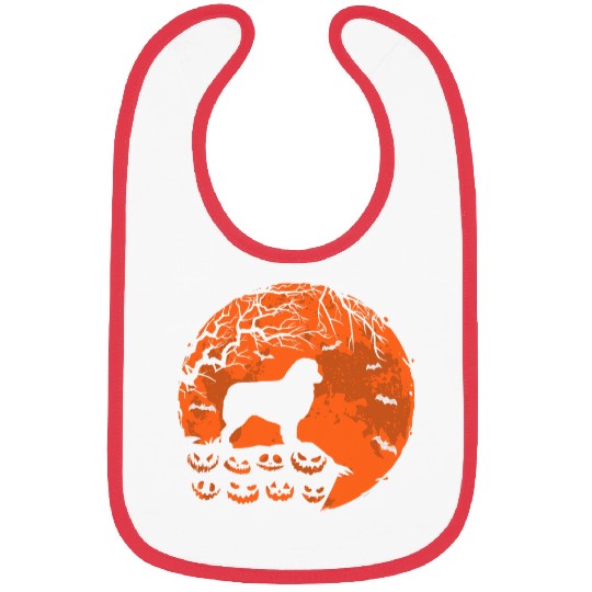 Australian Shepherd And Moon Halloween Costume Dog Lover Bibs