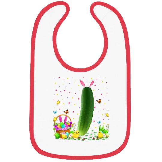 Cucumber Easter Egg Hunt Bunny Cucumber Easter Sunday Bibs