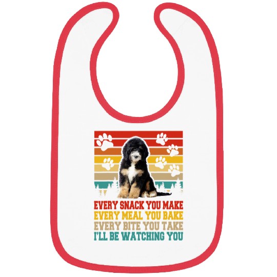 Bernedoodle Dog Funny Activities Matching Dog Lover Bibs