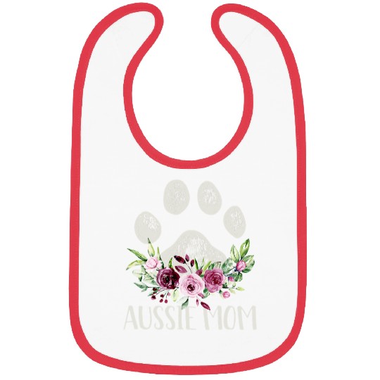 Aussie Mom Australian Shepherd Gifts Dog Mom 203 Bibs