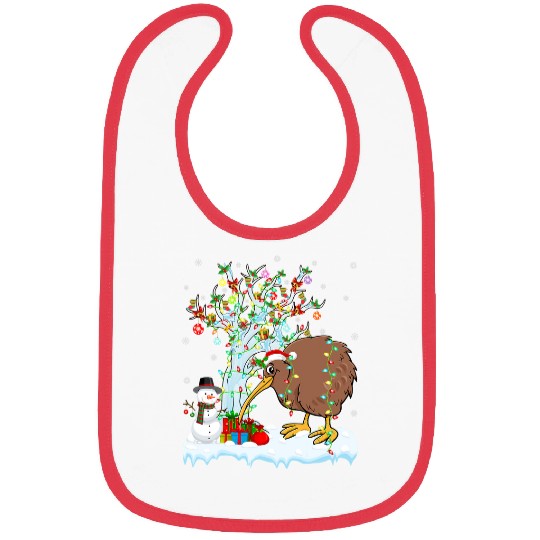 Kiwi Bird xmass Element Tree Lighting Kiwi Bird Christmas 6 Bibs