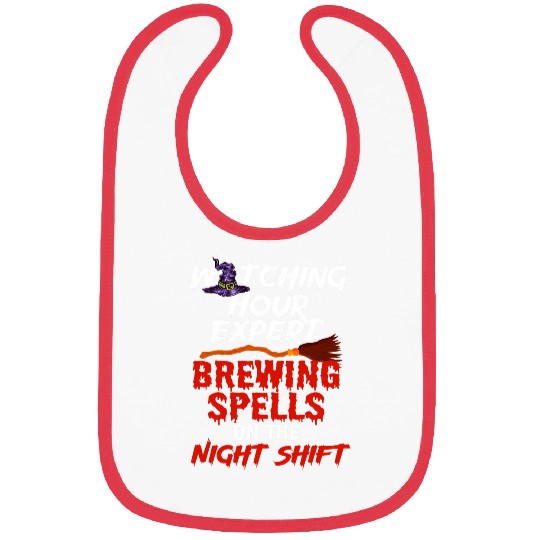 Halloween Night Shift Worker Graveyard Duty Spooky 4 Bibs