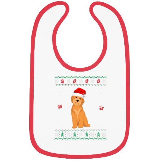 Dog Goldendoodle Ugly xmass Sweater Style Matching Goldendoodle Dog Christmas Bibs