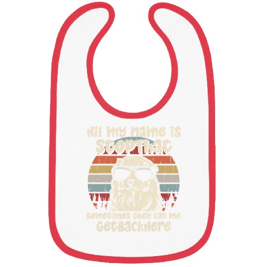 Australian Shepherd My Name Is StopThat Dog Lover Funny Bibs