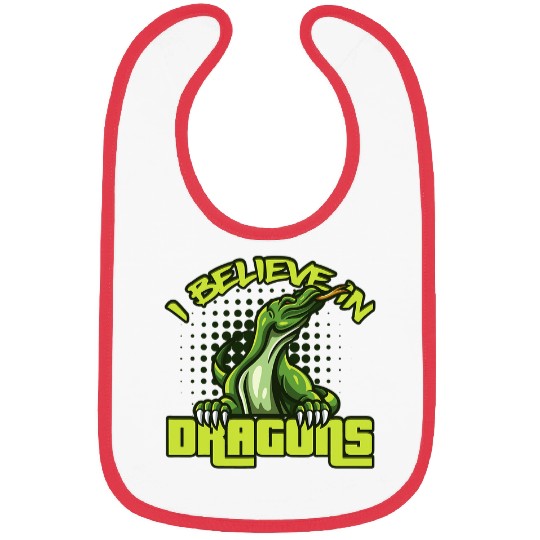 Dragons Believe In Dragons Komodo Dragon Reptile Bibs