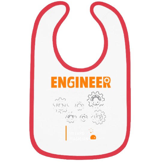 Engineer Definition Description Hilarious Engineering Gift Bibs