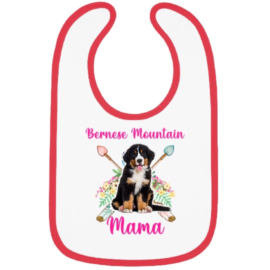 Bernese Mountain Mama Cute Mama Bernese Mountain Dog Lover Bibs