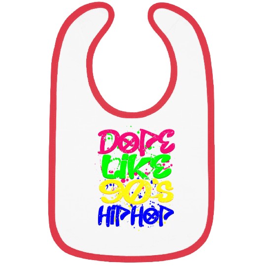 Dope Like 90s Hip Hop Retro Graffiti Old School Bibs