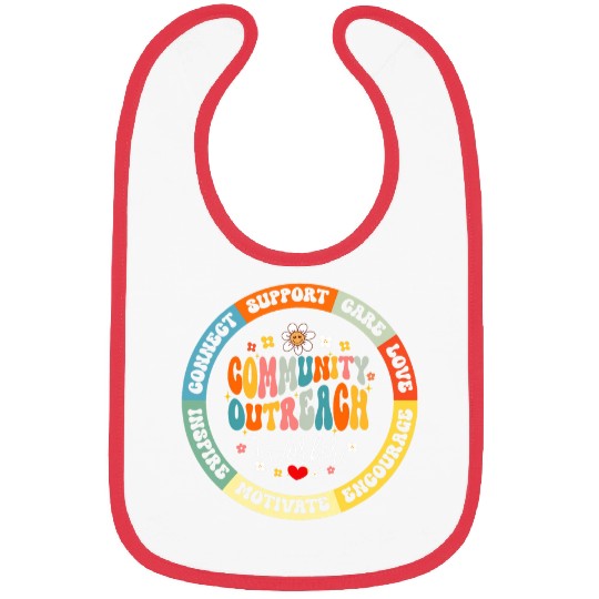 Groovy Community Outreach Worker Back to School 1 Bibs