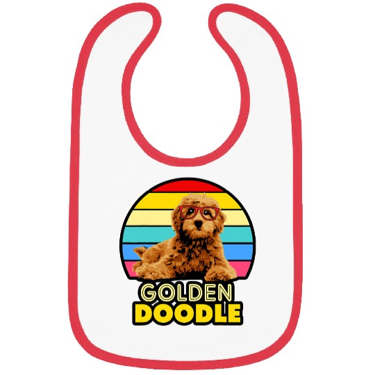 Dog Goldendoodle Glasses Goldendoodle 121 Bibs