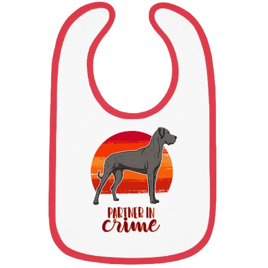 Dog Great Dane Gift for Men Woman Bibs