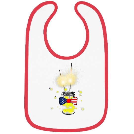 Fireflies Mason Jar Bibs