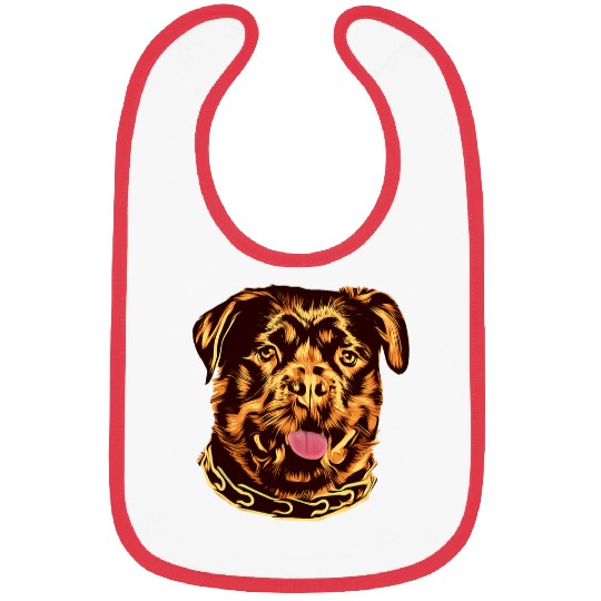 Dog Rottweiler Gorgeous Pet Dog Lover Bibs