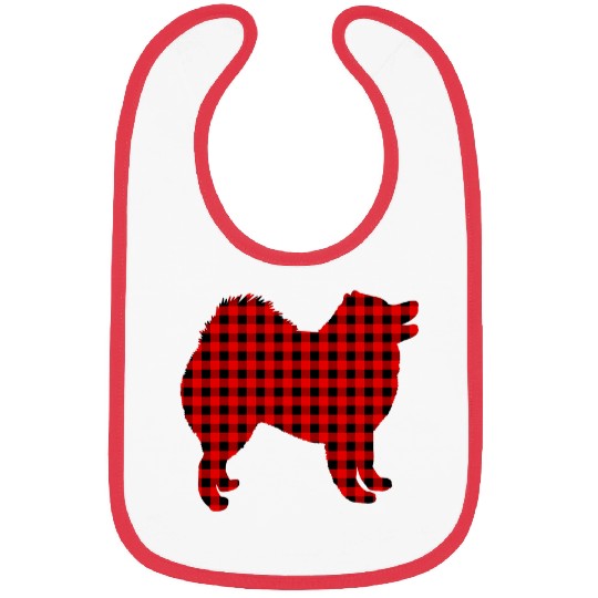 Dog Samoyed Matching buffalo plaids Samoyed Dog Christmas Pajama 3 Bibs