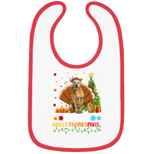 Dog Lover Funny Happy Rhodesian Ridgeback Dog HelloThanksMas Bibs