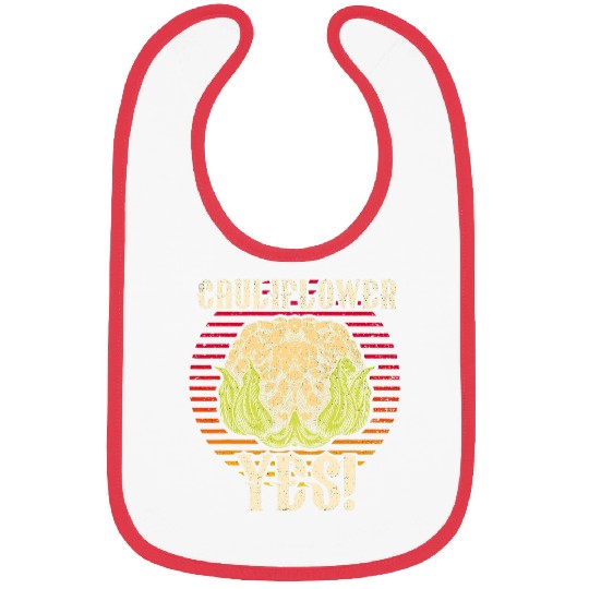 Cauliflower Yes Funny Vegetable Gardener 1 Bibs