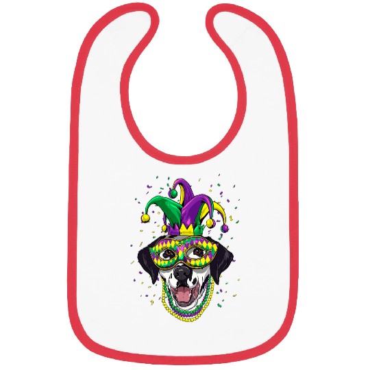 Dalmatian Lover Cute Mardi Gras carnivals Jester Dalmatians Dog Bibs