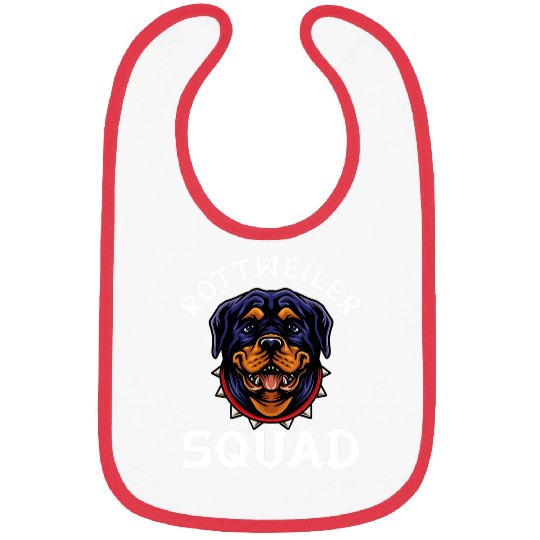 Dog Rottweiler Squad Dog Owner Rottie Lover Bibs