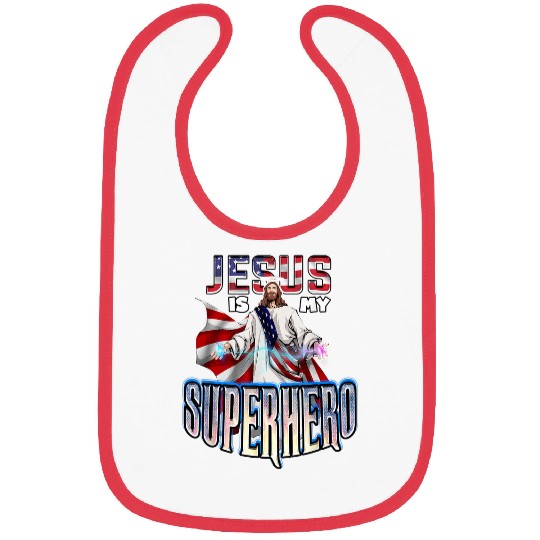 Christian Jesus Is My Superhero Christ Bibs