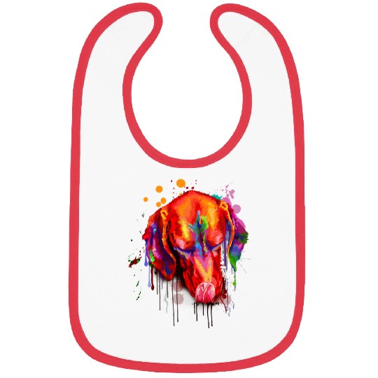 Dog Vizsla Cute Vizsla Dog Art Design Bibs