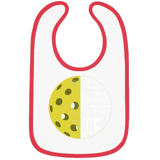 Christian Religious Distressed Pickleball Bible Graphic Bibs