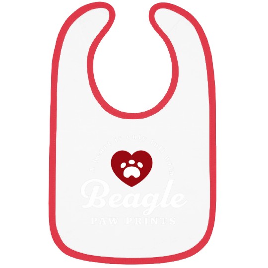 Beagle Paw Prints Beagle Bibs