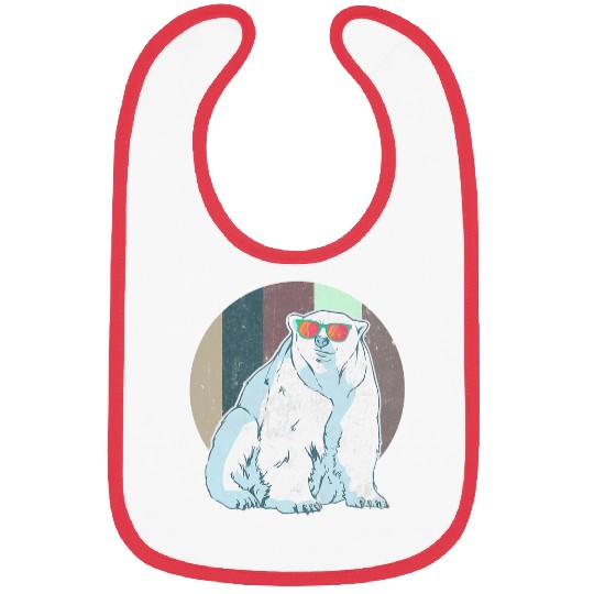 Funny Bear Cool Polar Bear Nicebear Polar Bear Day Polar Cute Bears Bibs