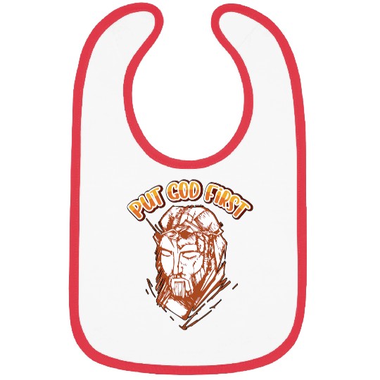 Christian Cute Boho Put God First Positive Religious Christian Women Christ Bibs