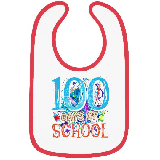 100 Days of School Art Class Art Teacher or Student Bibs