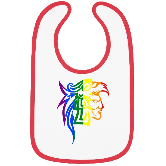 Hispanic LGBTQ Pride Aztec Eagle Warrior Bibs