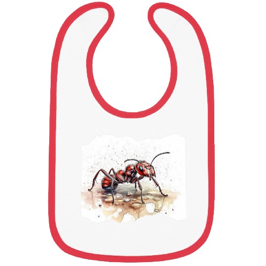 Ant Watercolor Illustration 2 Bibs