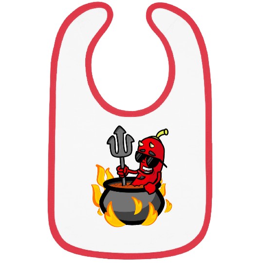 Funny Illustration Chili Pepper Cinco De Mayo Gift Bibs
